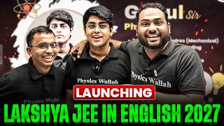 Give a Boost to Your JEE 2027 Preparation!🚀 Launching Lakshya JEE in English 2027 Batch🔥