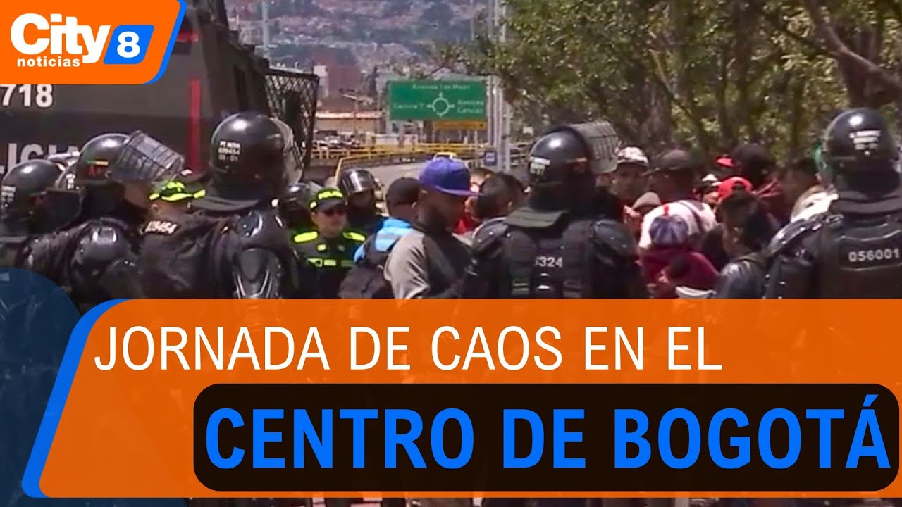 Operativo de espacio público en San Victorino terminó en disturbios | CityTv