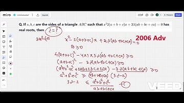 6.if a,b,c are the sides of a triangle ABC such that x 2 2(a+b+c)x+3λ(ab+bc+ca)=0 has real roots, th