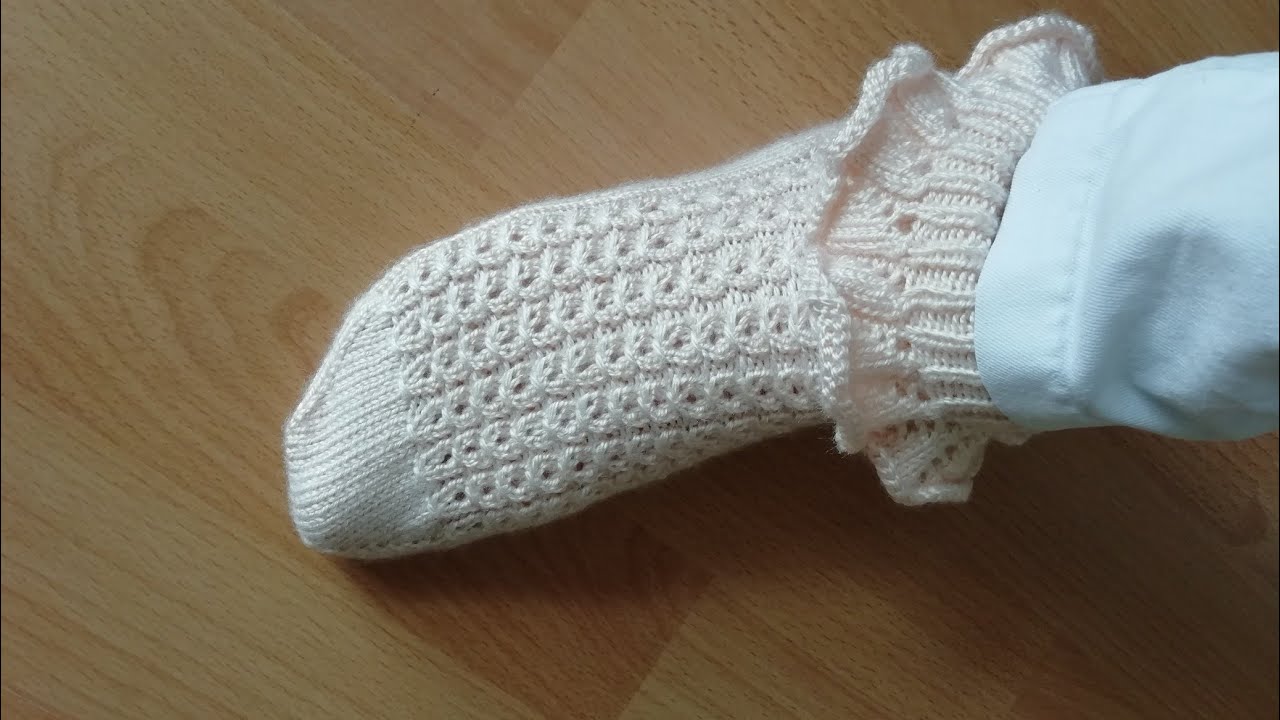 Beş Şiş İle Kahve Çatlağı Modelli Çorap Yapılışı (Anlatımlı Örülüşü)