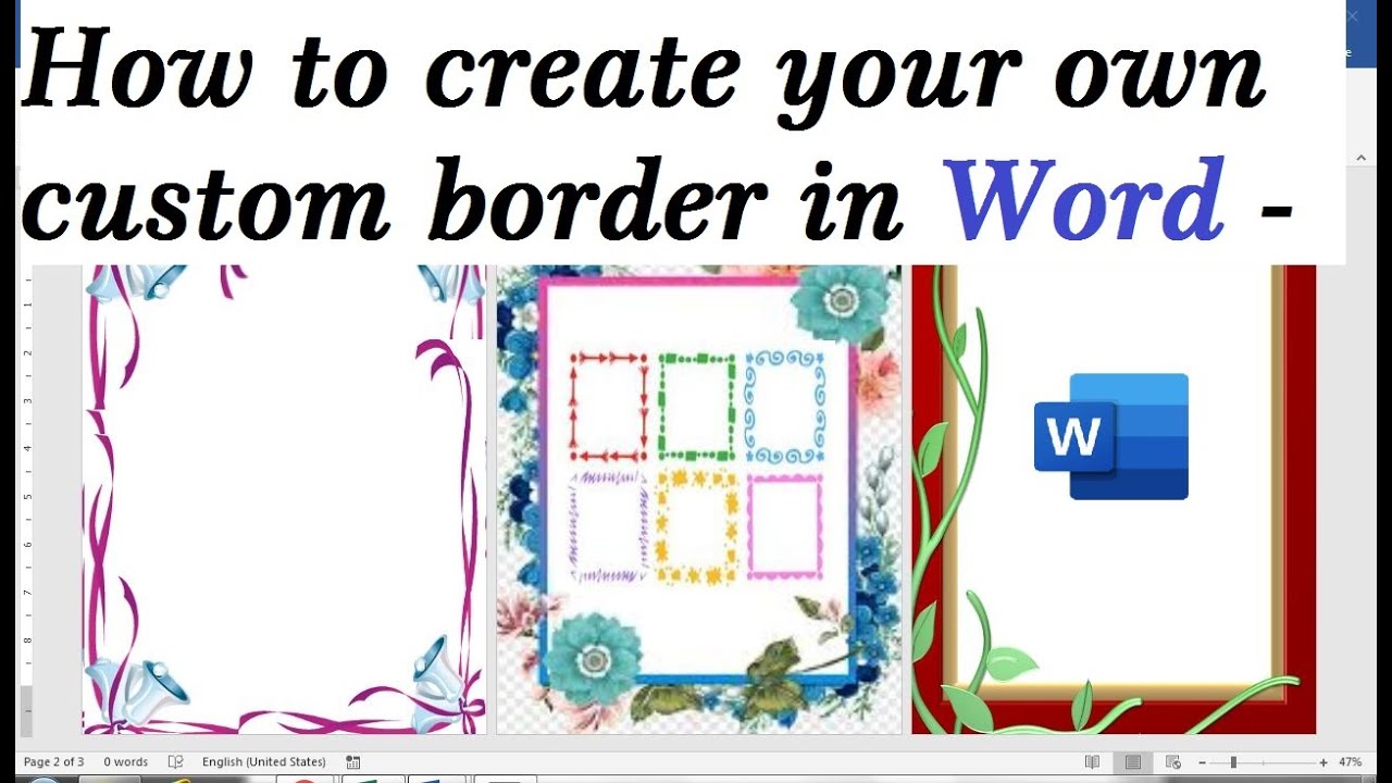 how to create custom page border in word 2007