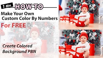 A Free Tool To Make Your Own Custom Paint By Numbers At Home (including colored background option)