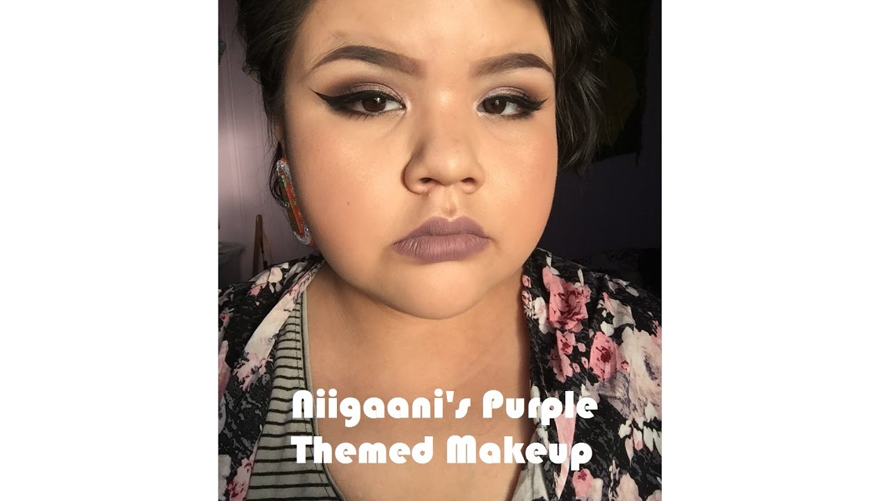 ♡ Niigaani's Purple Themed Makeup ♡