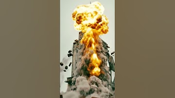 This Abandoned Tower Collapsed in Seconds! 😱 | Unreal or Real? #shorts