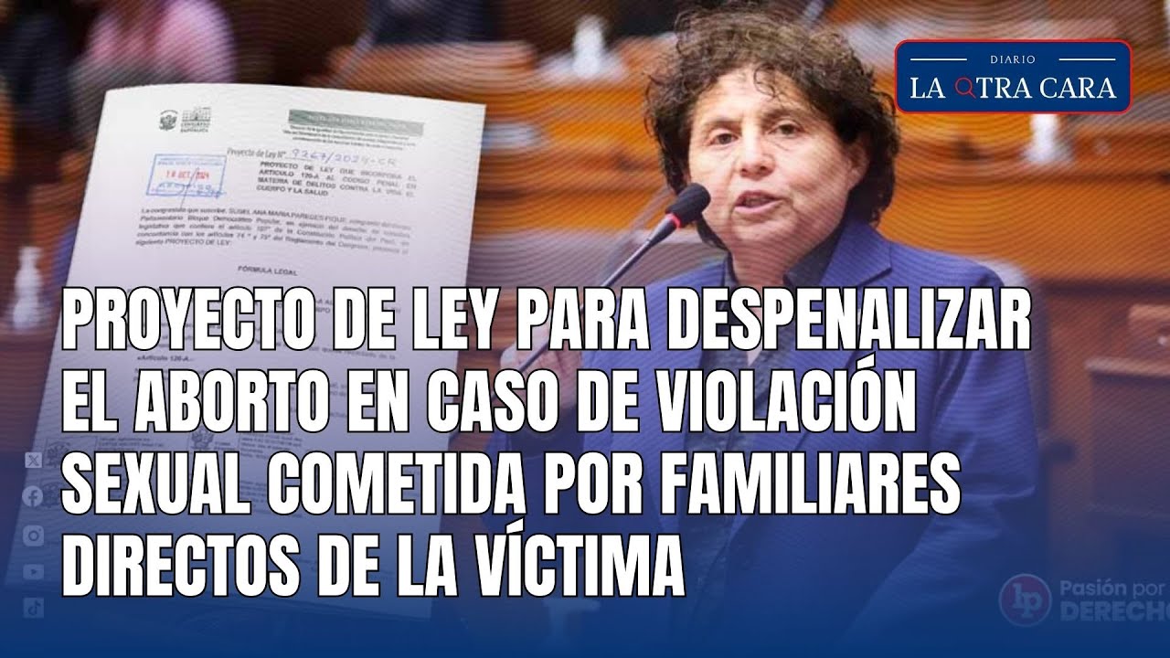 Proyecto de ley para despenalizar el aborto en caso de violación sexual ...