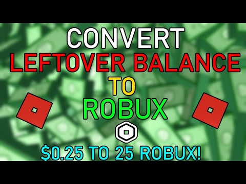How To Convert Your Roblox Credit Balance Into Robux Roblox Youtube - roblox credit conversion