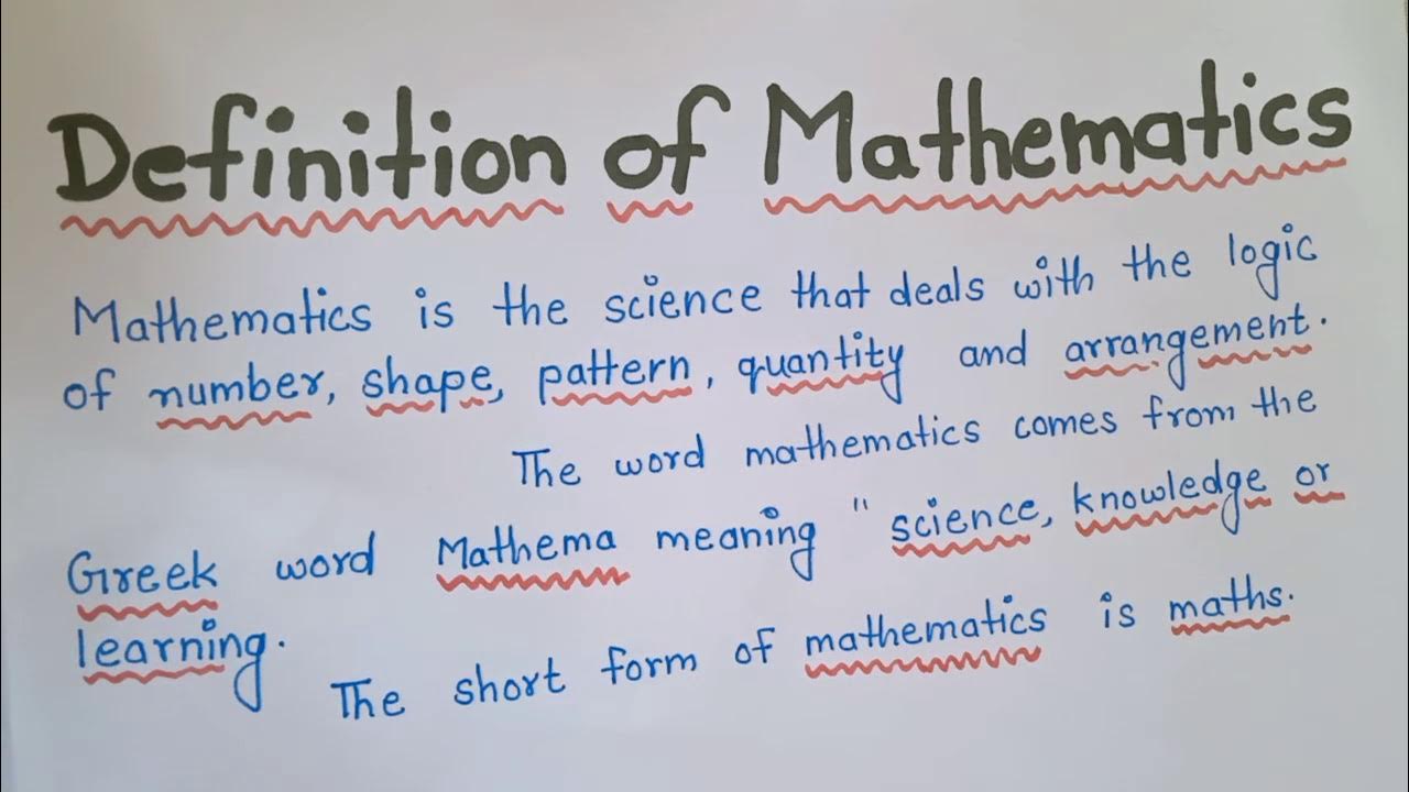 definition of homework in mathematics