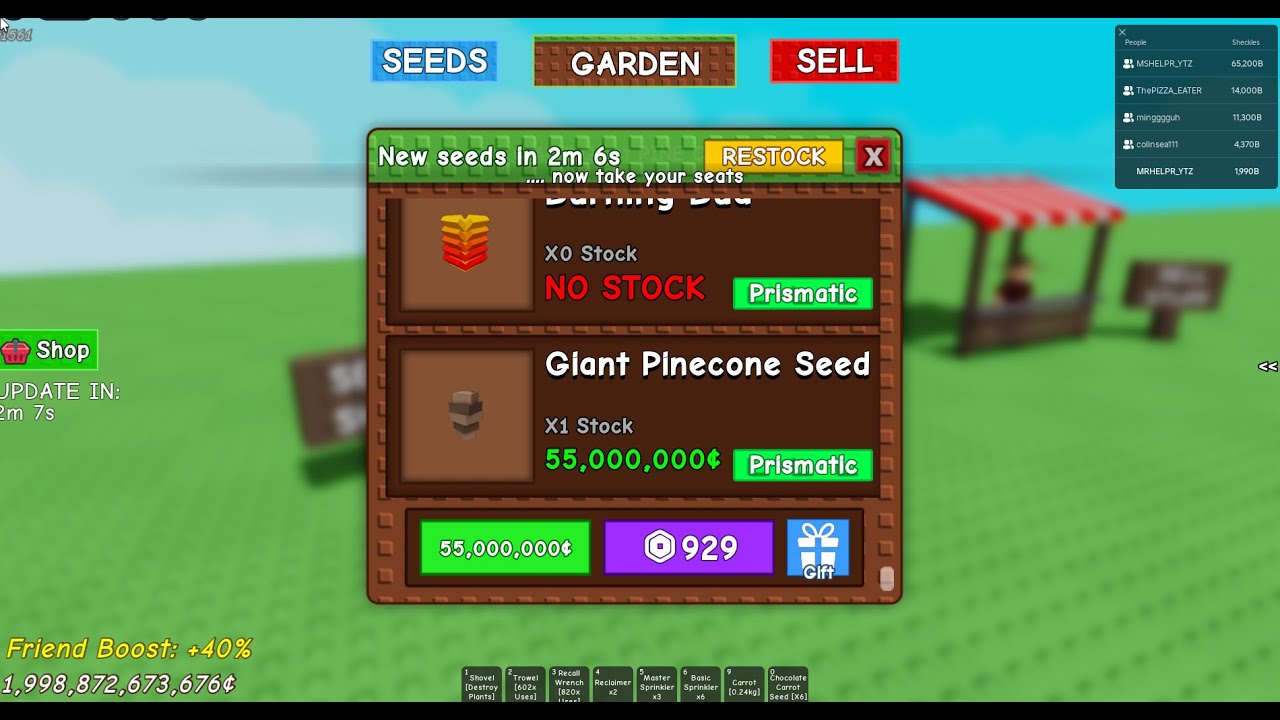 LIVE GIVEAWAY 🔴Playing Grow A Garden 🔴 - YouTube