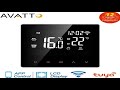 AVATTO Tuya WiFi Smart Thermostat, Electric Floor Heating Water/Gas Boiler Temperature Rem