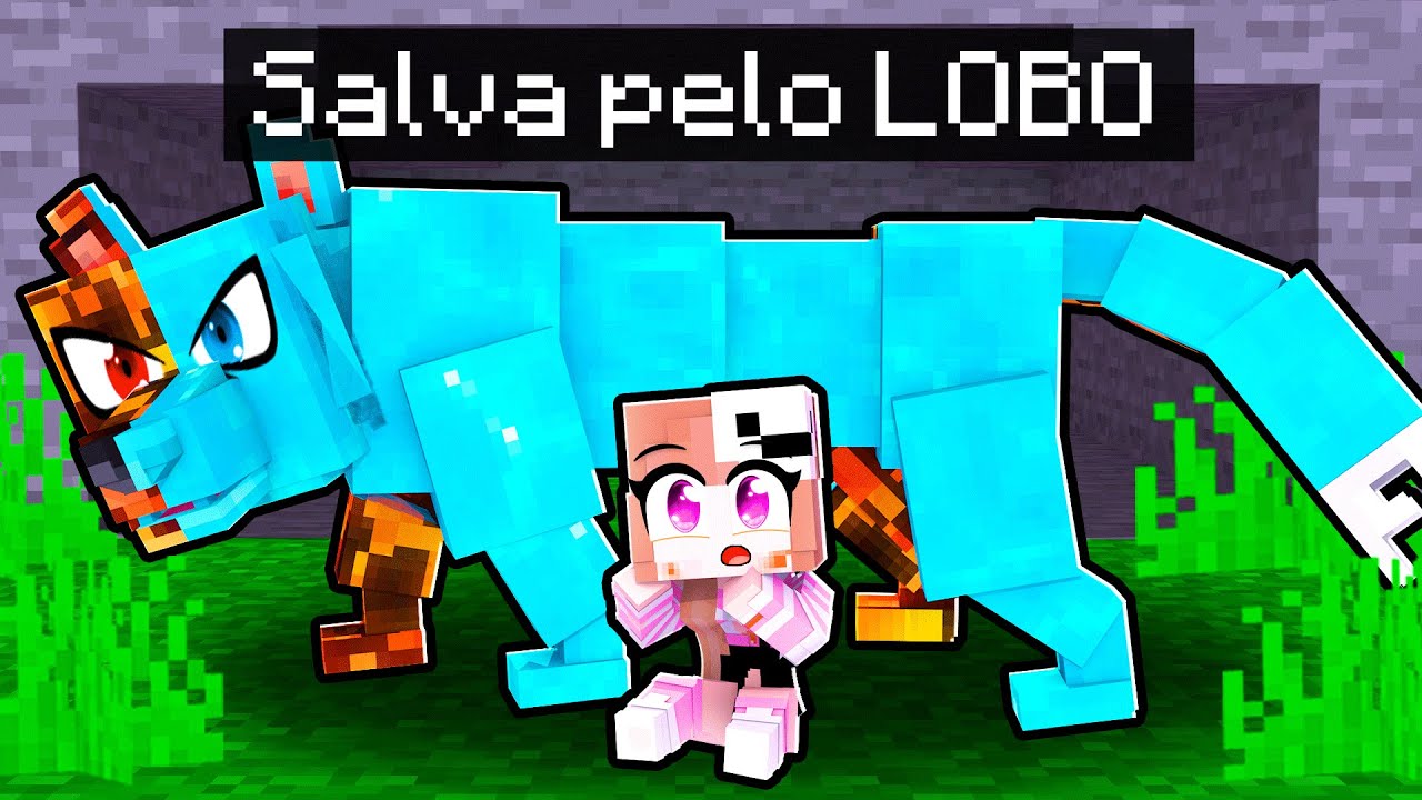 LAYSA foi SALVA pelo LOBO ELEMENTAL no MINECRAFT!