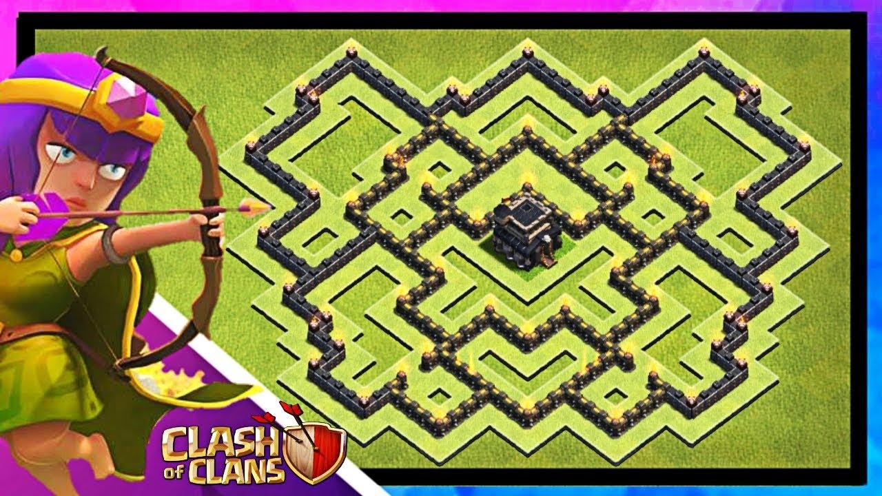 Clash of Clans - TH9 Base Design/Layout/Defense - YouTube.
