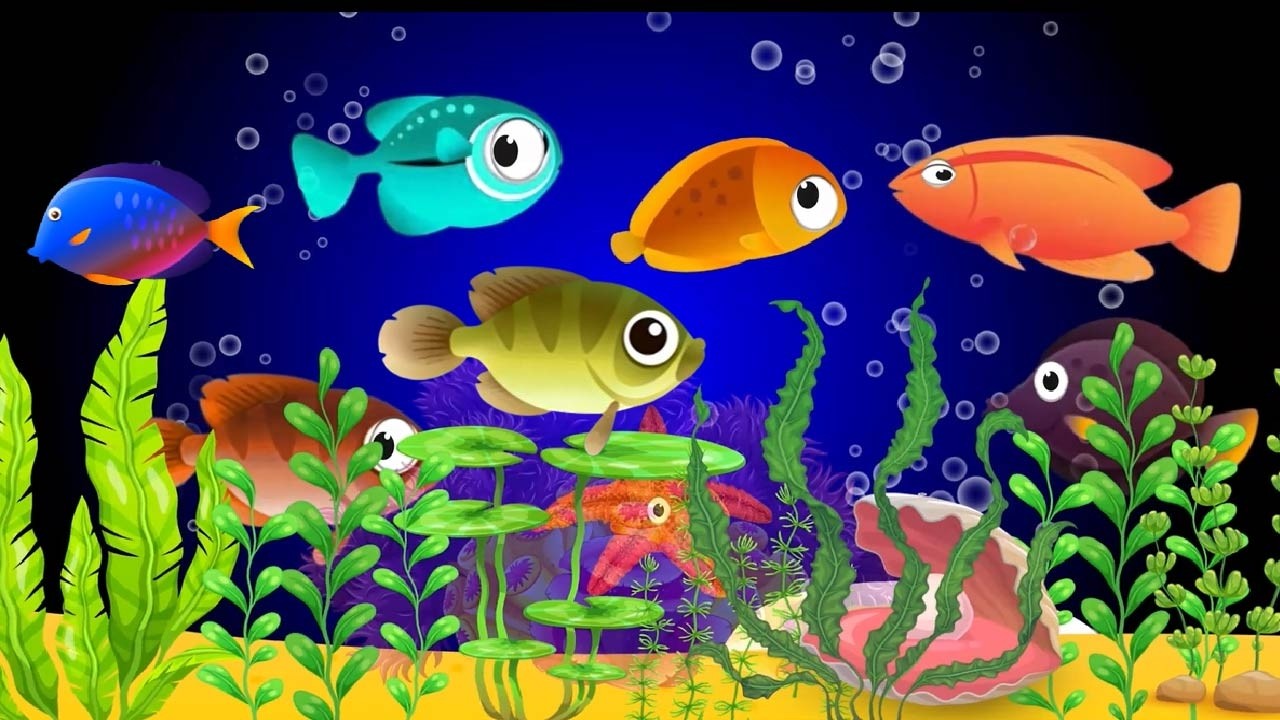Baby Lullaby🐟Soothing fishes🐟Calming Undersea Animation🐟Aquarium #lullaby #sleepmusic #436