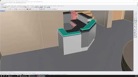 Reception desk model for approval