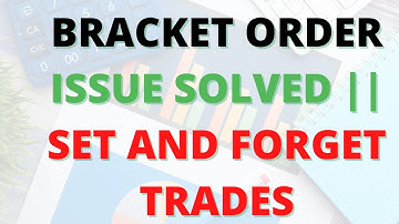 Bracket Order Issue Solved For Working Professions || Set and Forget Trades || Zerodha || Sharekhan