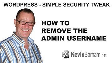 Wordpress Security - How to remove the default admin username | #withcaptions