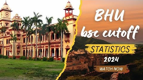 BHU BSC cutoff 2024 | statistics #bhu #bhucutoff #bhubscmath #cutoff #cuetugcutoff