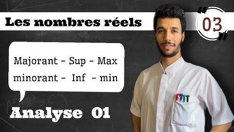 Majorant | minorant | max min | borne Sup et Inf | analyse 01