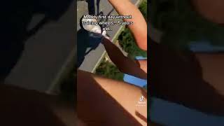bro was running full speed ahead into the path of the bike