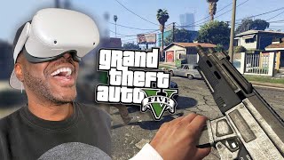 Playing GTA 5 in VR! (Virtual Reality) screenshot 1