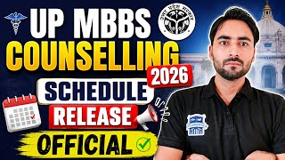 Up Mbbs Counselling 2026 Official Schedule Released Registration, Choice Filling Seat Allotment