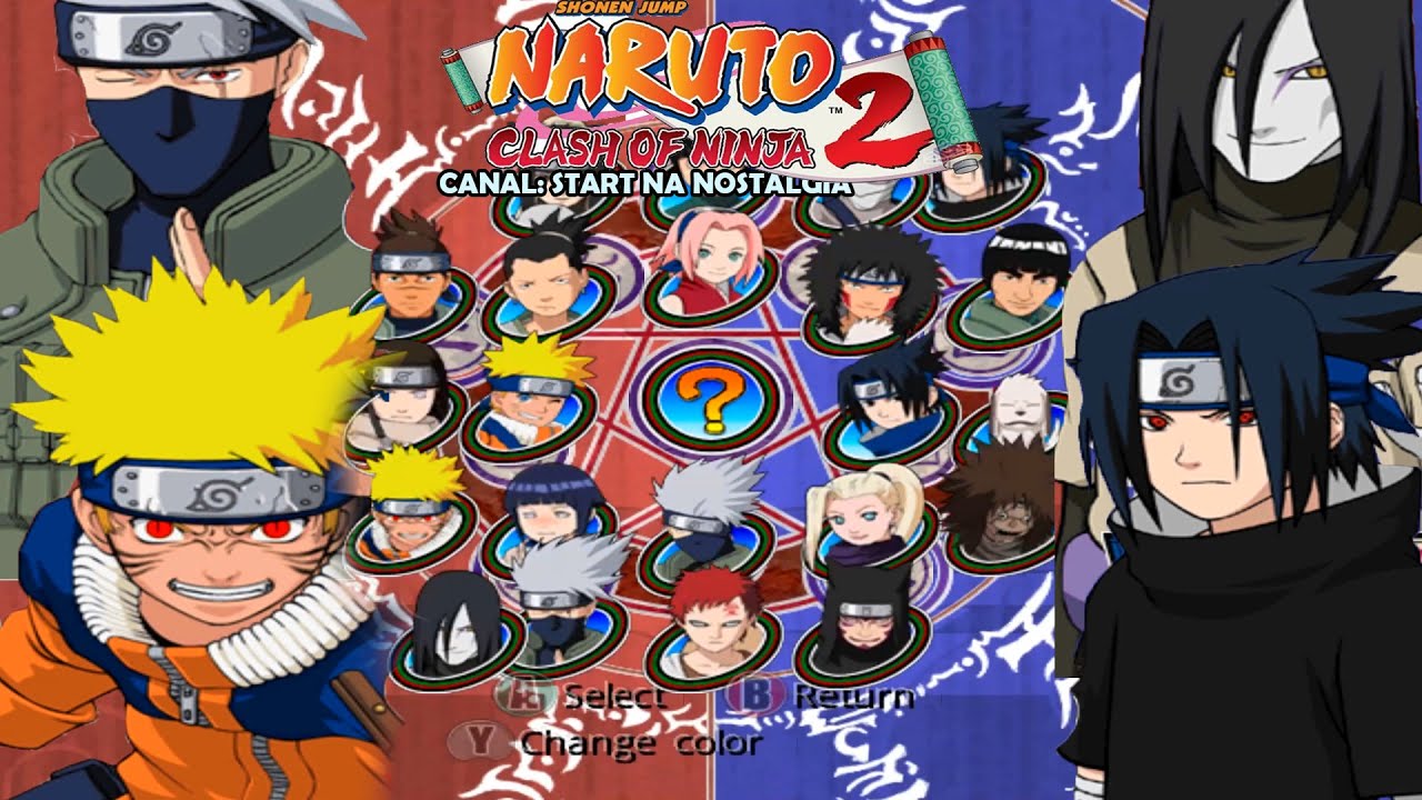 Naruto Clash of Ninja 2 - ALL CHARACTERS / LISTA PERSONAGENS / +