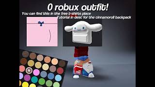 0 robux outfit !!