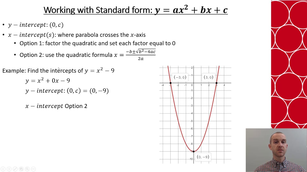 Math 100 Ch 1.5 Quadratic Models - YouTube