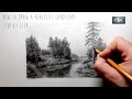 How To Draw a Realistic Landscape | Step by Step