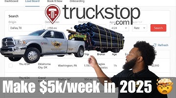 How To Book A Hotshot Load Using Truckstop Load Board In 2025 🤯🔥- In Real Time @Truckstopcom