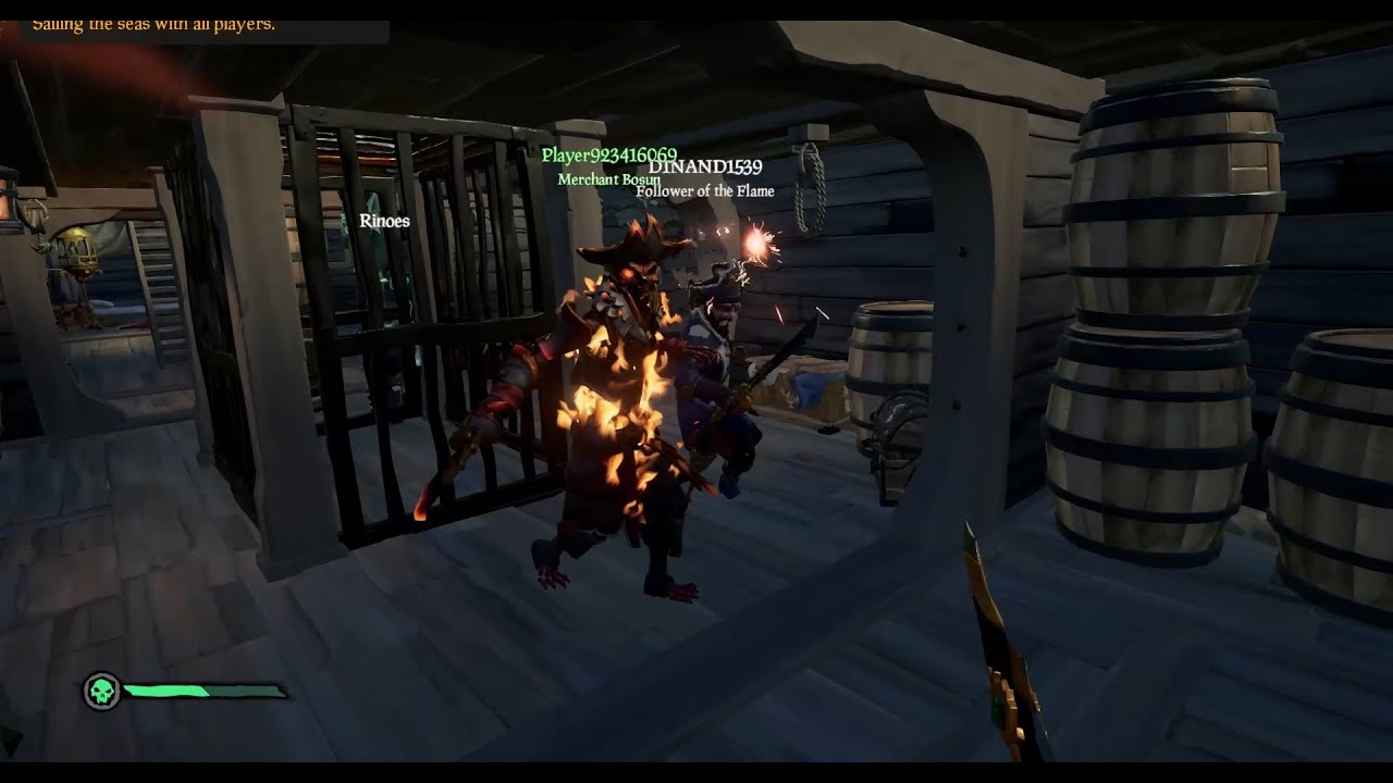 Server hopping help crew from attack-sea of thieves - YouTube