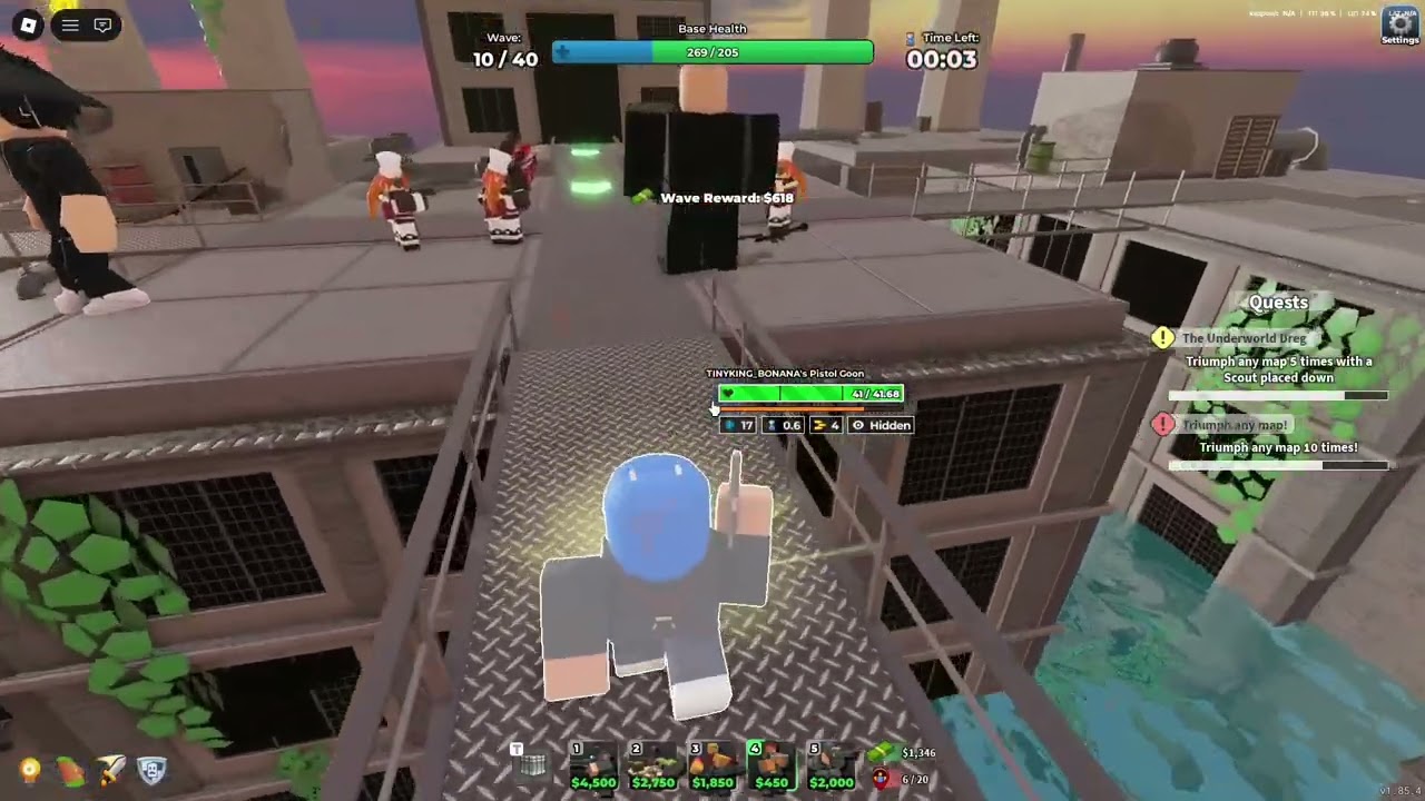 Tower Defense Simulator:попробовал выиграть фаллен