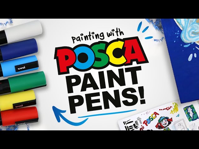 Posca on BLACK Canvas! - More SATISFYING Paint Marker Art 