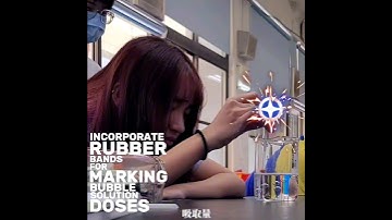 Abundant Anti-Bubble Formation #SurfaceTension #CampusLife #Experiment