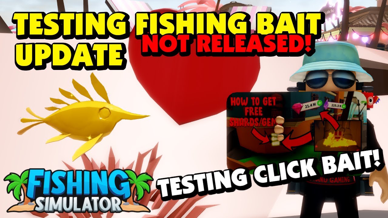 Fishing Simulator Testing Fishing Bait Update on test server YouTube