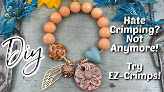 Try this jewelry making hack! Hate crimping? Not anymore... Crimping is made easy with EZ-Crimps!