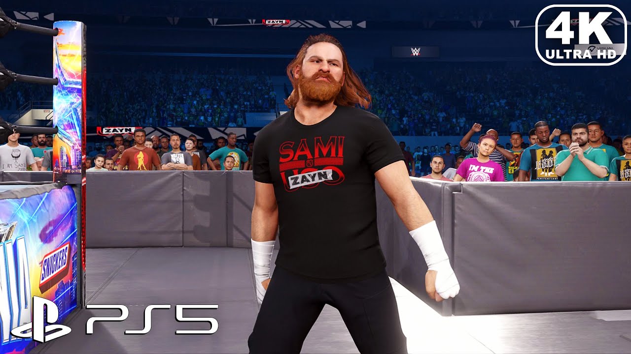 WWE 2K23 PS5 - Sami Zayn vs AJ Styles | Extreme Rules Match (4K ULTRA ...