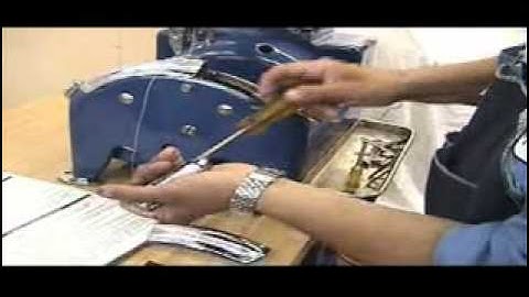 Campbell Lockstitch Sewing Machine - Threading Instructions