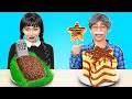NEW 123 GO! Wednesday VS Granny Food Battle! Choose Spooky Or Sweet Style?