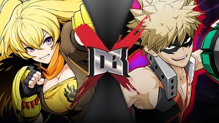 Yang vs Bakugo (RWBY VS My Hero Acadamia ) | DBX