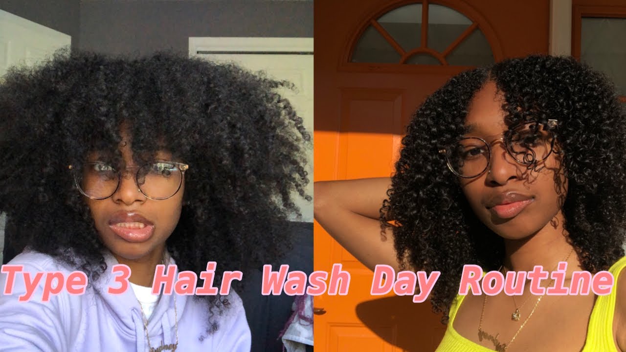 Natural Hair Wash Day Routine| Type 3 Hair