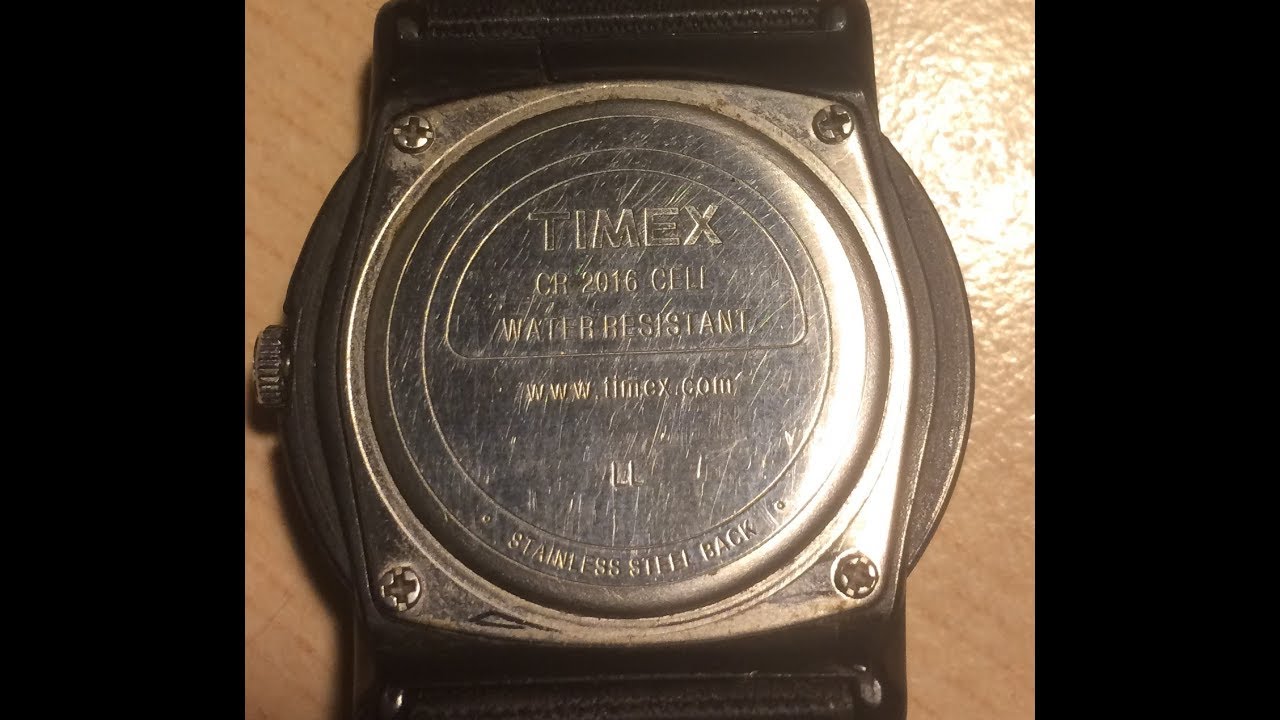 watch battery is easy - timex watch 
