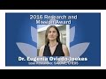 2016 Research and Mission Award -    Dr. Eugenia Oviedo-Joekes