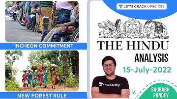 The Hindu Newspaper Editorial Analysis | 15th July 2022 | Saurabh Pandey | Let