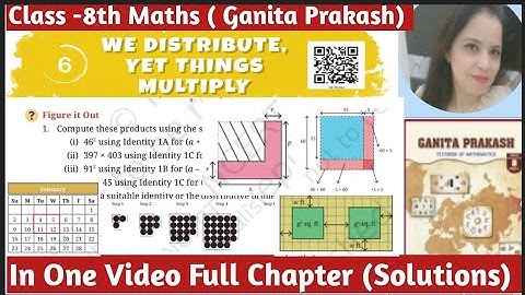 Class -8th Maths Ganita Prakash |  Chapter -6 We Distribute yet Things Multi|Full Chapter |Solutions