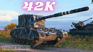 ความเสียหาย 42K ด้วย FV4005 Stage II ความเสียหาย 11K สังหาร 9 ครั้ง & 3x FV4005 World of Tanks #wot