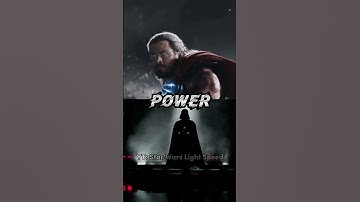 Darth Vader vs Thor - #shorts #starwars #marvel #thor #vader #starwarsedits #edit