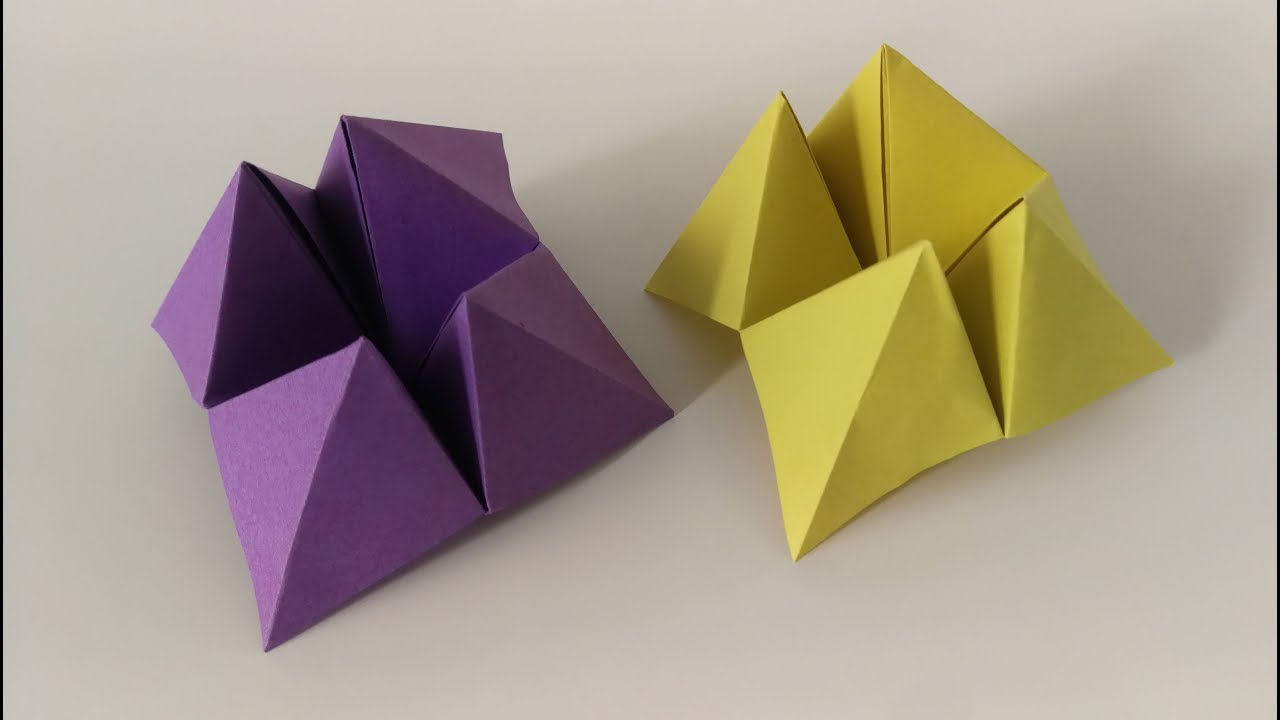 Kagittan Tuzluk Yapimi Origami Youtube