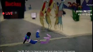 AI Sponge: Perch Perkins got run over by train while on live report.
