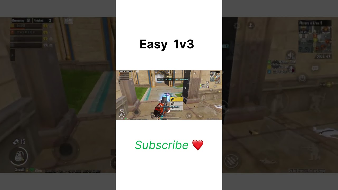 “Easy 1v3 Wipe! BGMI Clutch🔥 Masterclass | Ashiq Gaming YT”