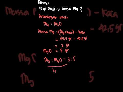 Video: Berapa persentase massa magnesium dalam magnesium oksida?